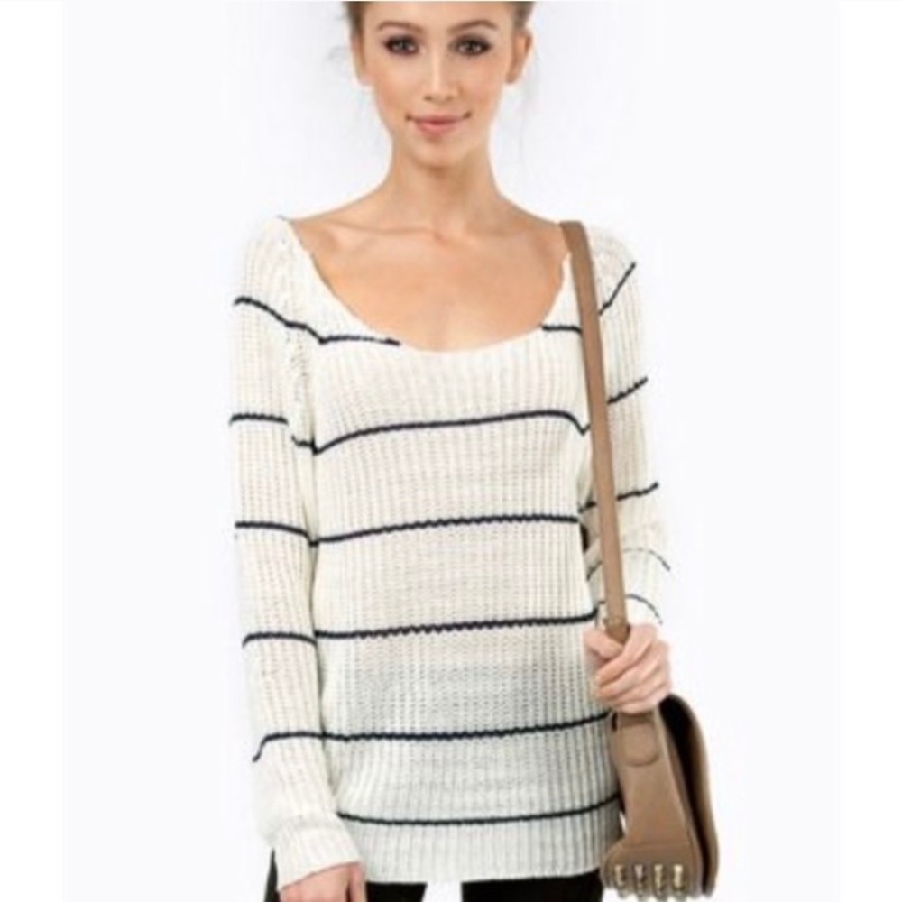 Tobi Striped Knit Sweater